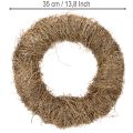 Corona de material natural, corona decorativa natural para proyectos de bricolaje, 35 cm | Floristik24.es