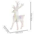 Adornos de renos acrílicos para árbol de Navidad, 14 cm, 4 unidades | Floristik24.es