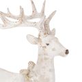 Figura decorativa de un ciervo sentado con astas, 30 cm. | Floristik24.es