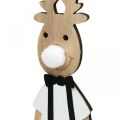 Floristik24 Figura decoracion madera reno navidad para poner 12×6.5cm H45cm 2pcs