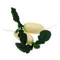 Floristik24 Rábano blanco con hojas 12cm 3pcs
