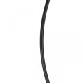 Floristik24 Anillo de metal anillo de decoración Scandi ring deco loop negro Ø30cm 4pcs