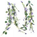 Floristik24 Guirnalda de flores romántica lavanda violeta blanco 194cm