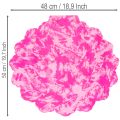 Collarín floral rosa Rondella para ramos, 48 cm | Floristik24.es