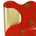 Floristik24 Rondella Cuff Christmas Motif Oro Rojo 60cm 50pcs
