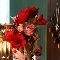 Flores artificiales de rosas en un ramo, tallo largo de 62 cm, 12 unidades. | Floristik24.es