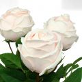 Floristik24 Ramo de rosas rosa suave 65cm 4pcs