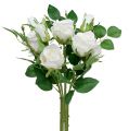 Floristik24 Ramo de rosas blanco L46cm
