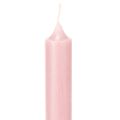 Velas rústicas cónicas de color rosa sólido, 350/28 mm, 4 unidades | Floristik24.es