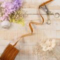 Cinta decorativa de terciopelo para decoración, en rollo, 10 mm de ancho, 20 m de largo. | Floristik24.es