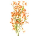 Floristik24 Rama de orquídea artificial naranja con filigrana para decoración de habitaciones, 110 cm, 3 unidades.
