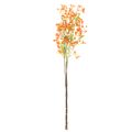 Rama de orquídea artificial naranja con filigrana para decoración de habitaciones, 110 cm, 3 unidades. | Floristik24.es
