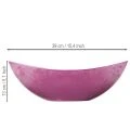 Bol de plástico rosa, 39 cm x 13 cm, 13 cm de alto. | Floristik24.es