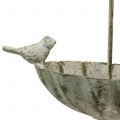 Floristik24 Mampara de baño pájaro para colgar Antique 20cm