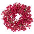 Floristik24 Corona de flores artificiales, decoración de paniculata, 30 cm