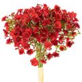 Floristik24 Paniculata artificial, roja, ramo como decoración floral, 30 cm, 10 unidades