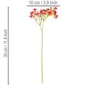 Paniculata artificial, roja, ramo como decoración floral, 30 cm, 10 unidades | Floristik24.es