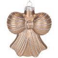 Adornos navideños de cristal, lazo para colgar, 10 cm, 2 unidades | Floristik24.es