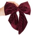 Lazo de tela de pana de terciopelo rojo para colgar adornos navideños, 24 cm, 2 unidades | Floristik24.es
