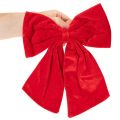 Lazo decorativo rojo para Navidad, 28 cm, 3 unidades | Floristik24.es