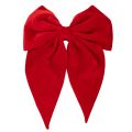 Floristik24 Lazo decorativo rojo, lazo grande de terciopelo para ventana o puerta, 50 cm.