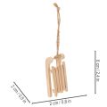 Trineo decorativo para colgar en el árbol de Navidad, 6 cm, 6 unidades | Floristik24.es