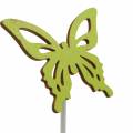 Floristik24 Botones flor mariposa madera 7x5.5cm 12pcs surtido