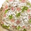 Floristik24 Caracol con decoración de flores, animal de jardín, caracol decorativo, decoración de verano marrón/rosa/verde H13.5cm L19cm