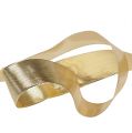 Cinta de regalo dorada con borde de alambre 40mm 25m | Floristik24.es