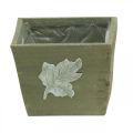 Floristik24 Caja de plantas madera shabby chic caja de madera gris 11×14,5×14cm