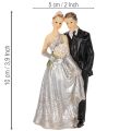 Pareja de aniversario de bodas de plata 10 cm | Floristik24.es