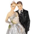 Pareja de aniversario de bodas de plata 10 cm | Floristik24.es