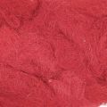 Floristik24 Sisal rojo, decoración navideña, lana de sisal 300g