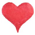 Floristik24 Decoración de corazón con fibras de sisal en corazón de sisal rosa 40x40cm