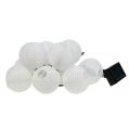 Floristik24 Linterna solar cadena LED 4.5m blanco 10 bombillas