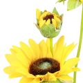 Floristik24 Plantas artificiales girasoles artificiales flores artificiales decoración amarillo 64cm