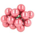 Adornos navideños en alambre, juego de mini bayas brillantes con efecto espejo, 20 mm, 140 piezas | Floristik24.es