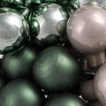 Espejo Bayas Navidad Verde Perla Gris Ø20mm 140 uds | Floristik24.es