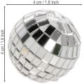 Bolas de espejo decorativas, elemento de decoración para fiestas, plateadas, 2-4 cm, 50 unidades | Floristik24.es