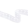 Floristik24 Cinta decorativa cinta de encaje blanco cinta decorativa encaje A25mm L20m