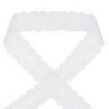 Floristik24 Cinta de encaje corazones cinta decorativa encaje blanco 25mm 15m