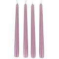 Floristik24 Velas cónicas Velas Wenzel lila 250/23mm 12 piezas