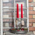 Velas cónicas 250/23 rubí (12 unidades) | Floristik24.es
