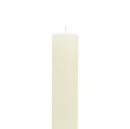 Velas cónicas color crema liso, 34 mm x 240 mm, 4 unidades | Floristik24.es