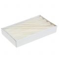 Velas cónicas color crema liso, 34 mm x 240 mm, 4 unidades | Floristik24.es