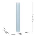 Vela cónica azul para candelabros y decoración de mesa, 34x240 mm, 4 unidades. | Floristik24.es