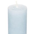 Vela cónica azul para candelabros y decoración de mesa, 34x240 mm, 4 unidades. | Floristik24.es