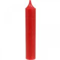 Floristik24 Velas de varilla velas cortas decoración roja navidad Ø21/110mm 6pcs