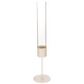 Floristik24 Portavelas cilíndrico de cristal moderno de 45 cm