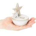 Portavelas de cerámica con forma de estrella, decoración navideña, 11 cm, 2 unidades | Floristik24.es